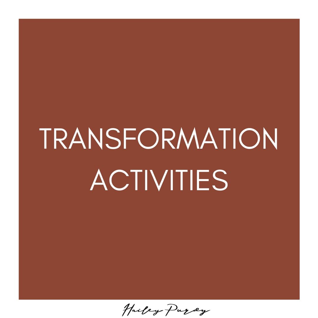 TRANSFORMATION ACTIVITIES